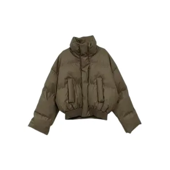 Sporty Loose Zipper Quilted Jacket