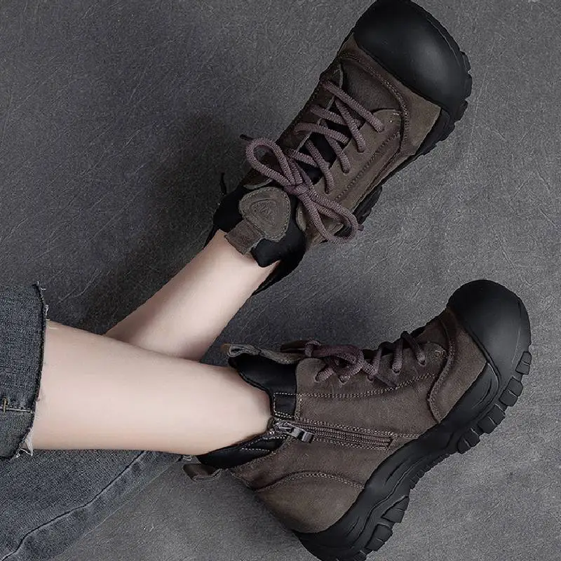 Zipper Casual Ankle Boots-5