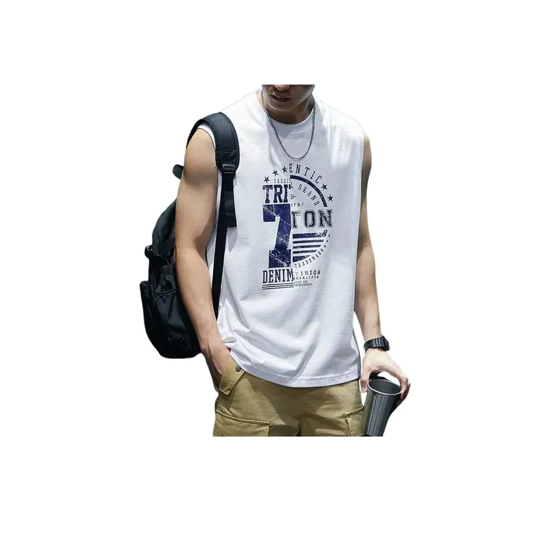 Loose and Breathable Black Sports Vest-1