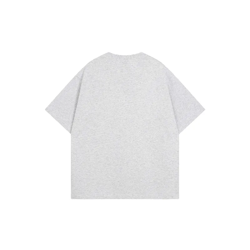 Street Loose Cotton Blended Fabric T Shirt-1