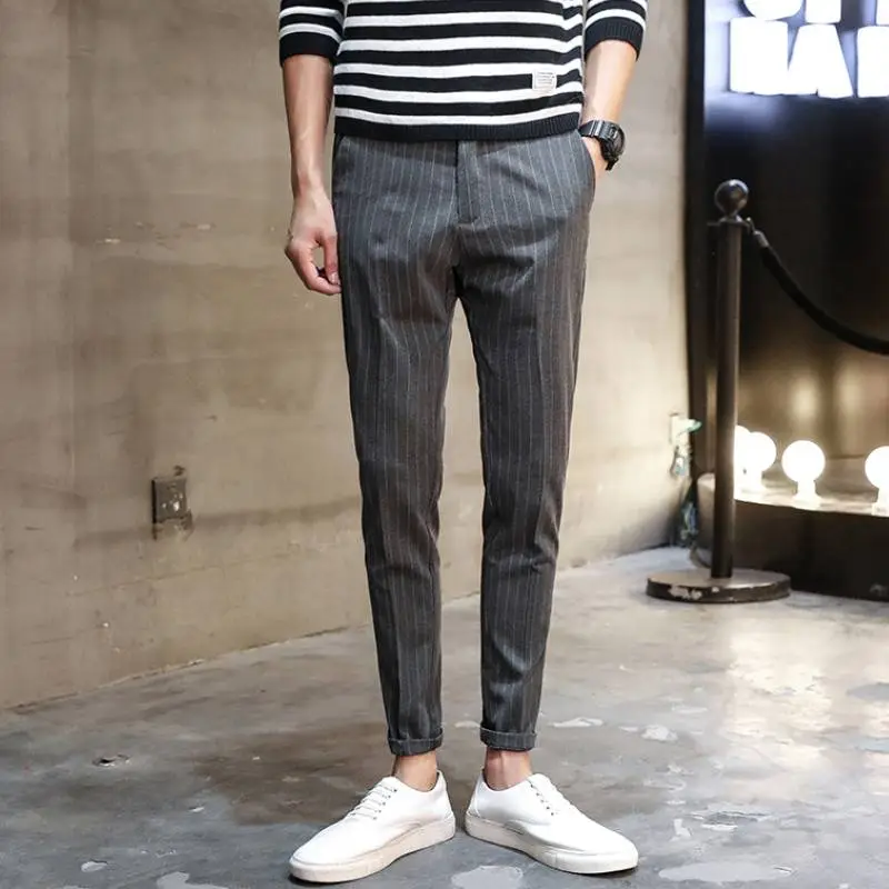 Casual Fashionable Suit Trousers-1