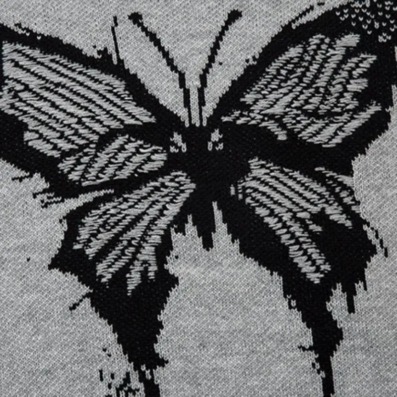 Fashionable Butterfly Polyester Sweater-2