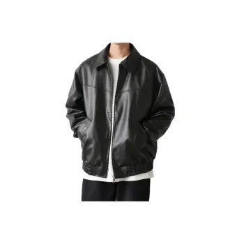 Fashionable Street Artificial Leather Jacket