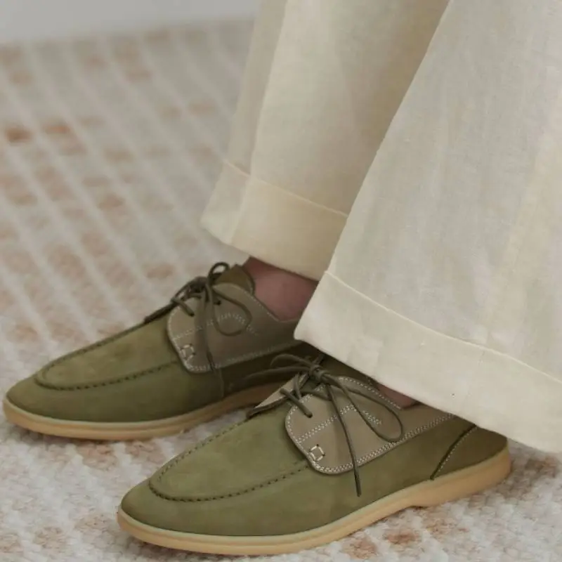 Casual Leather Boat Shoes-3