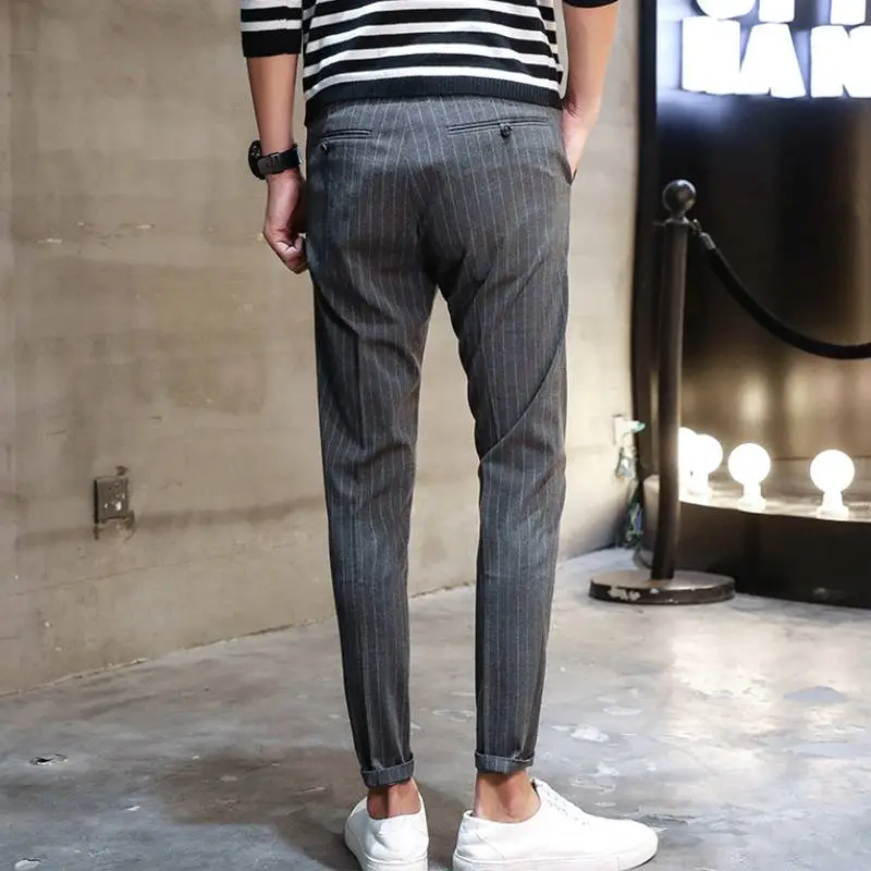 Casual Fashionable Suit Trousers-2