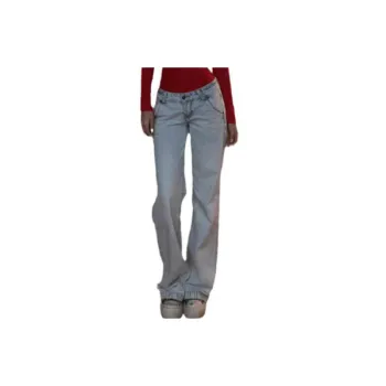 Retro Washed Loose Jeans Women