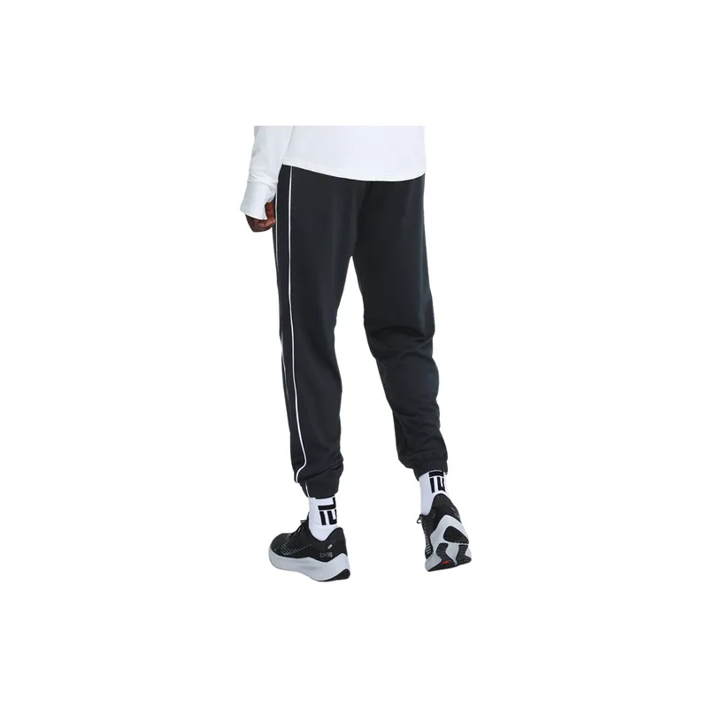 Sporty Breathable Cotton Blended Fabric Casual Pants-1