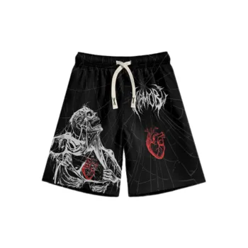Sporty Loose Polyester Sports Shorts