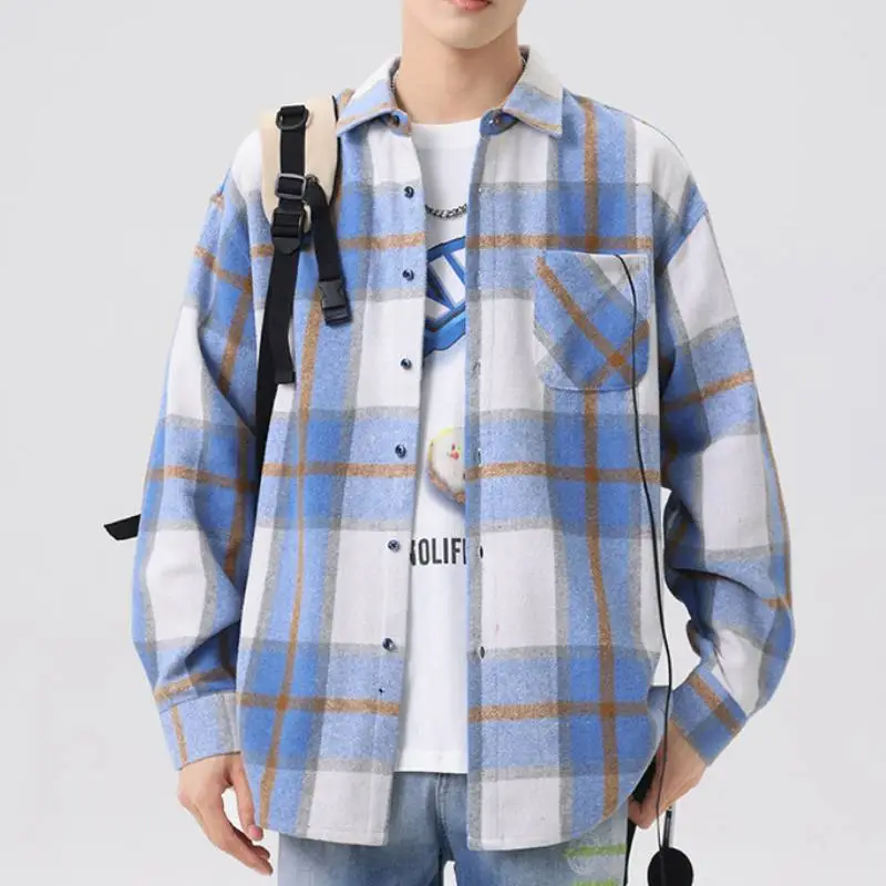 Casual Loose Cotton Blended Fabric Shirt-2