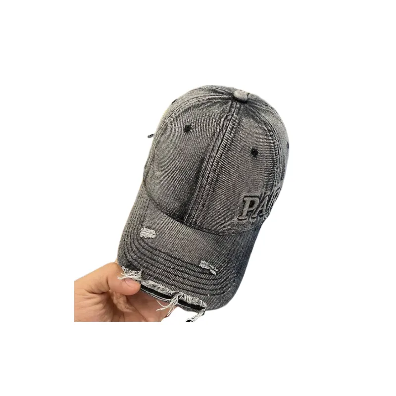 Washed Loose Peaked Cap-3