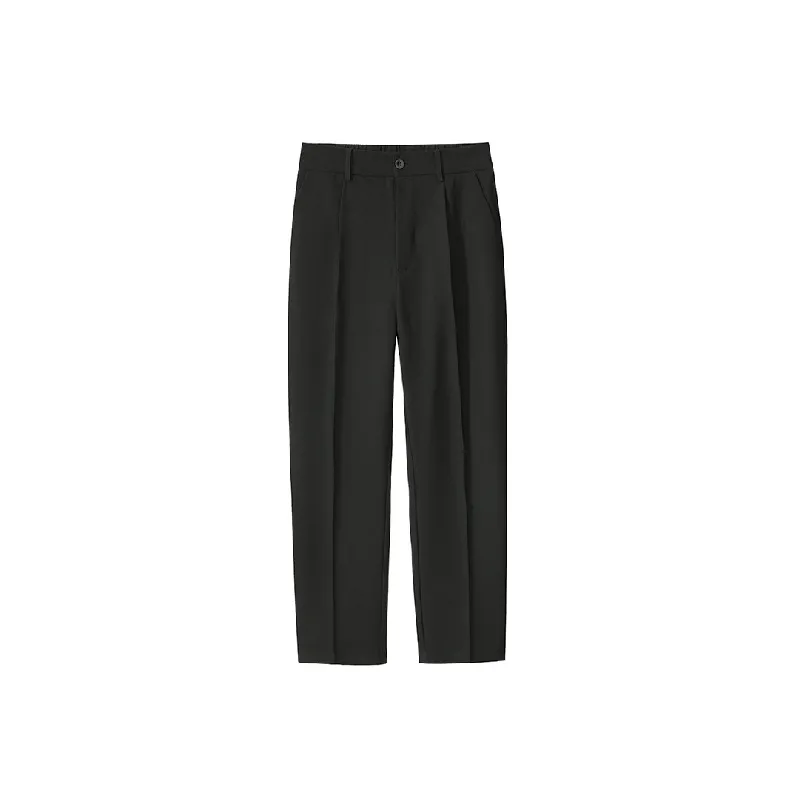 Simple Funky Blended Synthetic Fabrics Suit Trousers-2