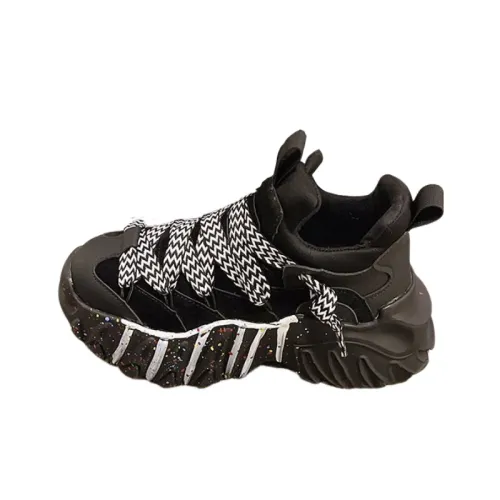 Platform Sole All match Lace up Retro Shoes