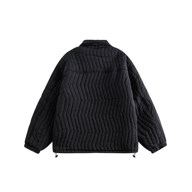 3D Multi pocket Lapel Cotton Coat-1