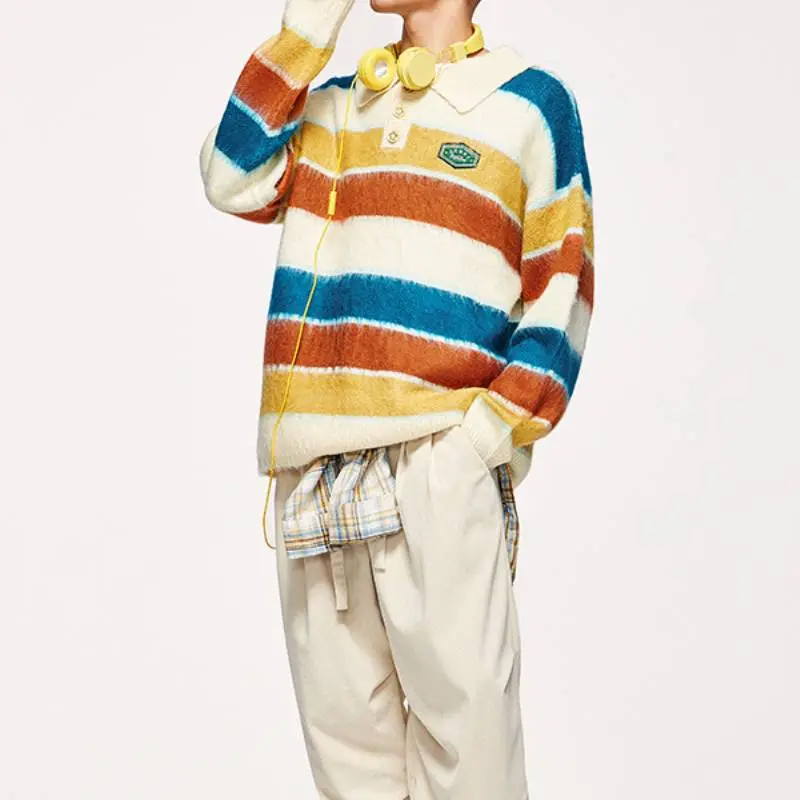 Retro Striped Sweater-7