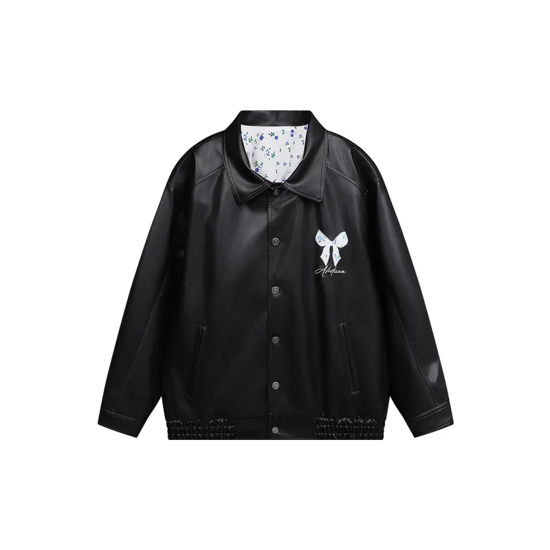 Fashionable Glamorous Leather Jacket-0