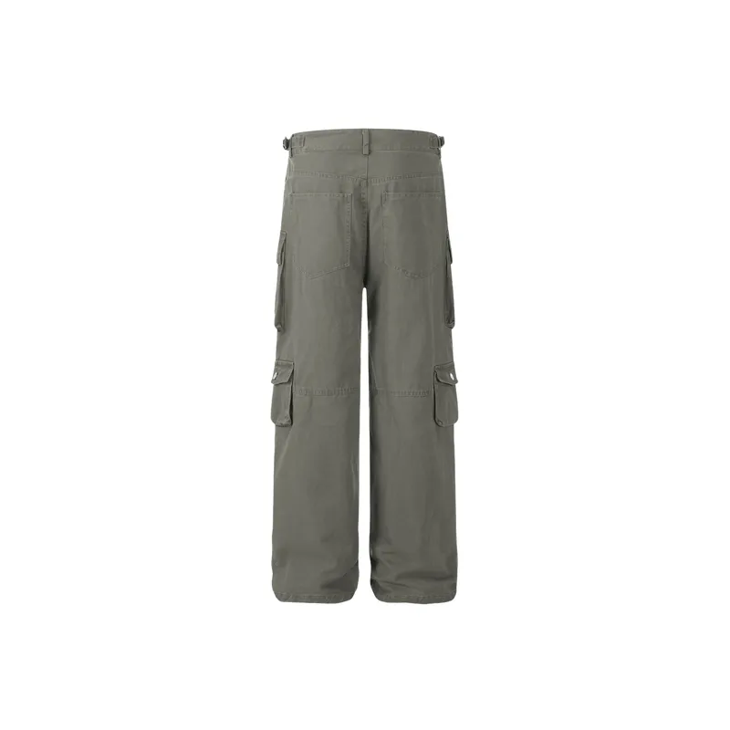 Casual Loose Cotton Cargo Pants-5
