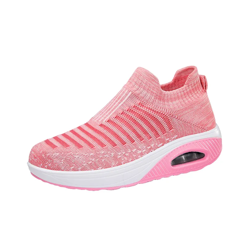 Sporty Breathable Slip On Shoes-4