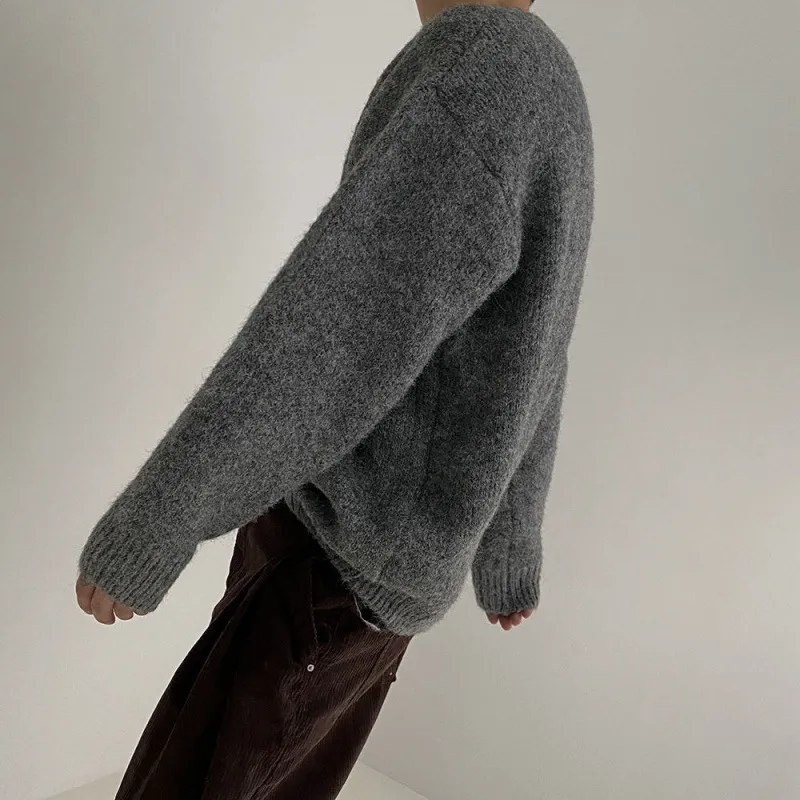 Fashionable Loose Cashmere Sweater-3