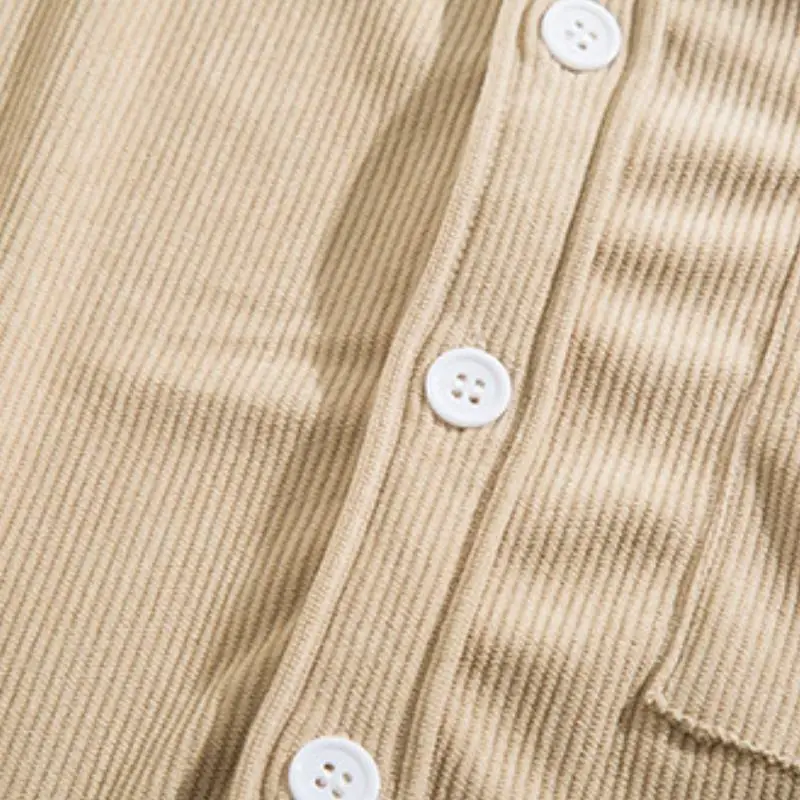 Loose Casual Corduroy Shirt-6