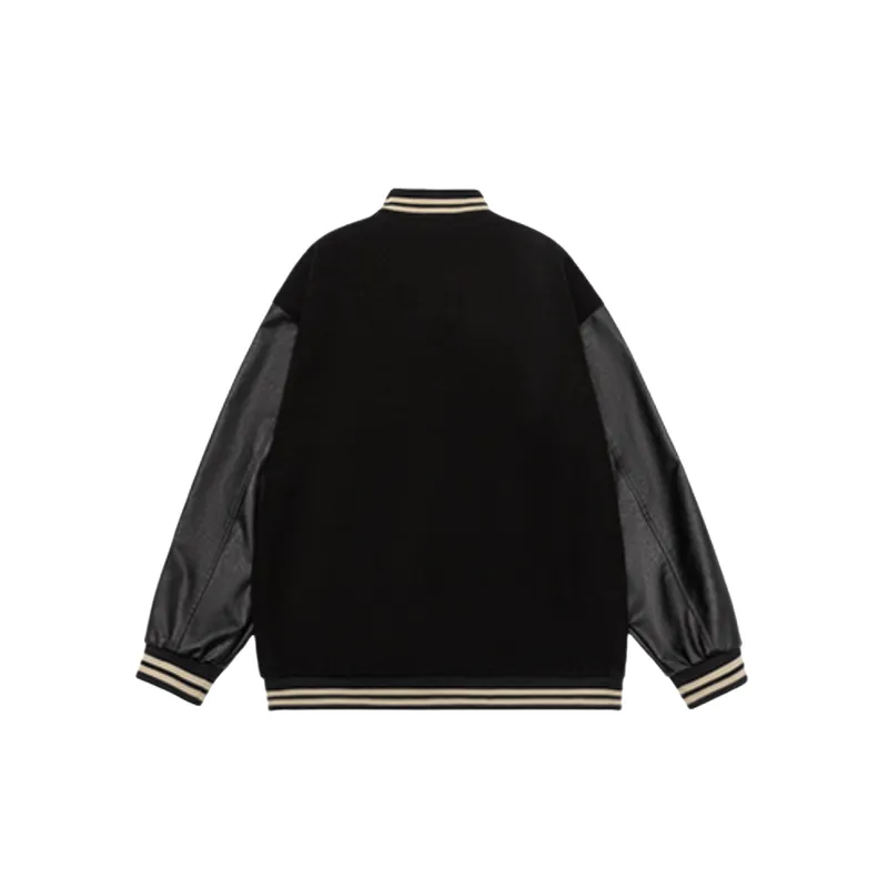 Casual Plain Blended Synthetic Fabrics Jacket-7