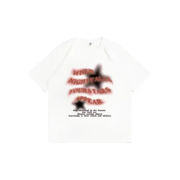 Trendy Five pointed Star Printed Short sleeved T shirt