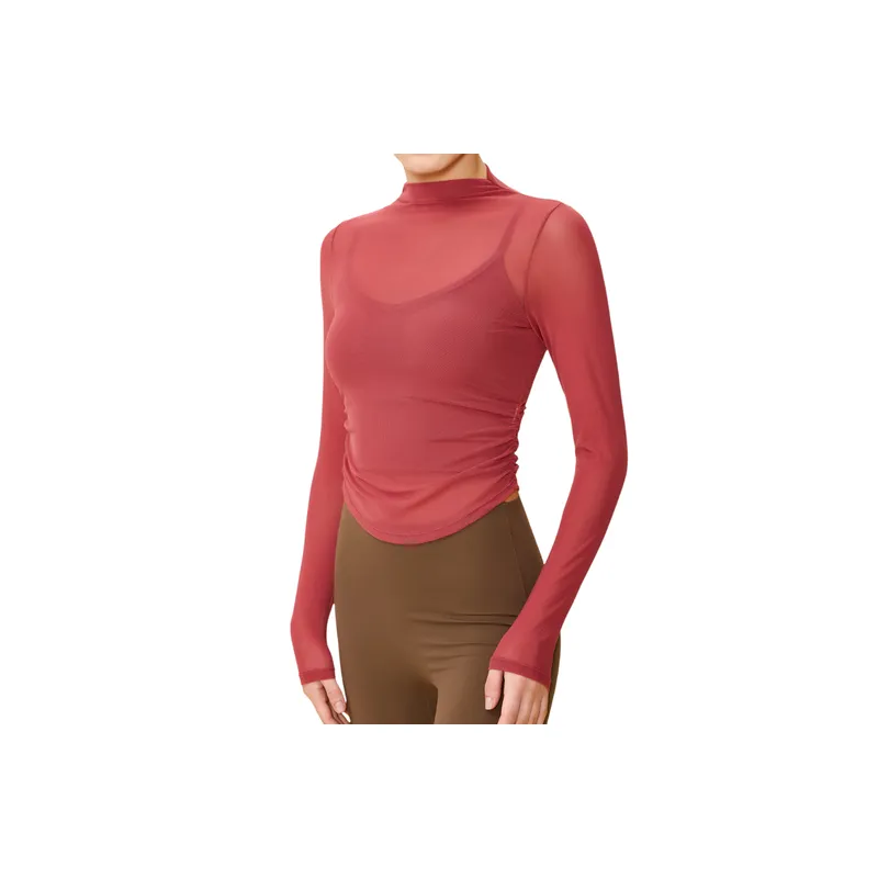 Fashionable Sporty Blended Synthetic Fabrics T Shirt Women-4