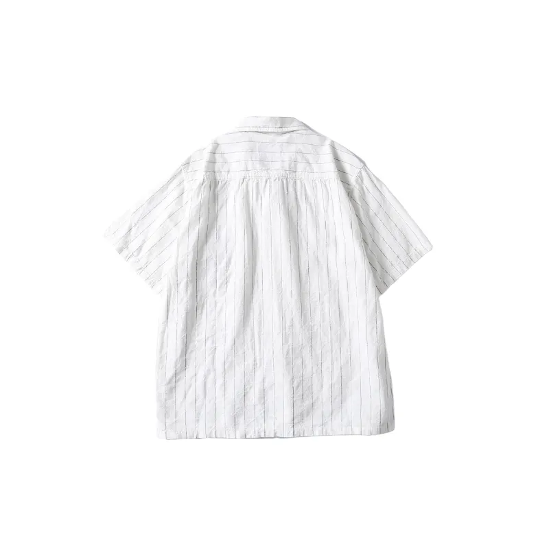 Retro Loose Linen Blend Fabric Shirt-1