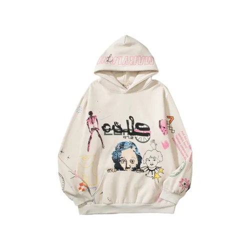 Pure Cotton High Street Hand-painted Graffiti Hoodie Sweater