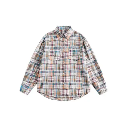 Retro Color Plaid Loose Shirt