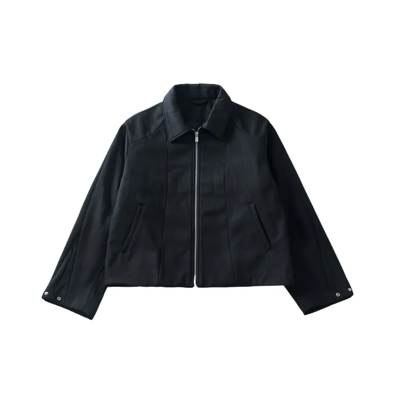 Casual Fashionable Loose Cotton Blended Fabric Jacket-4