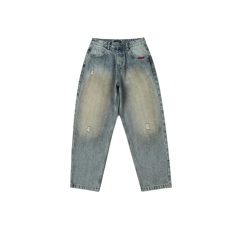 Fashionable Loose Jeans-0