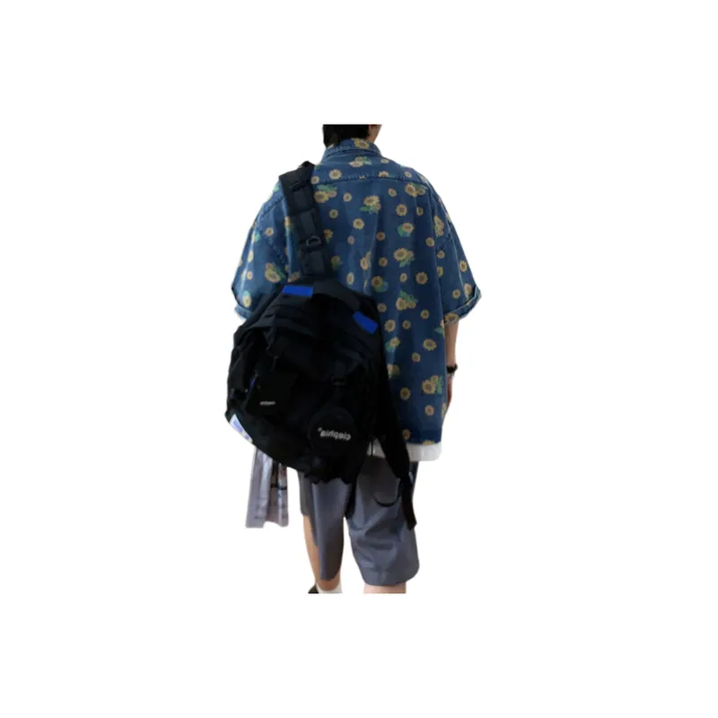 Patchwork Contrast Color Long Sleeve Shirt   Versatile Loose Plaid Top-1