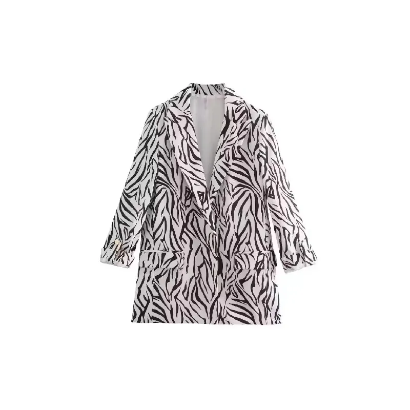 Retro Casual Polyester Business Suit Women-4