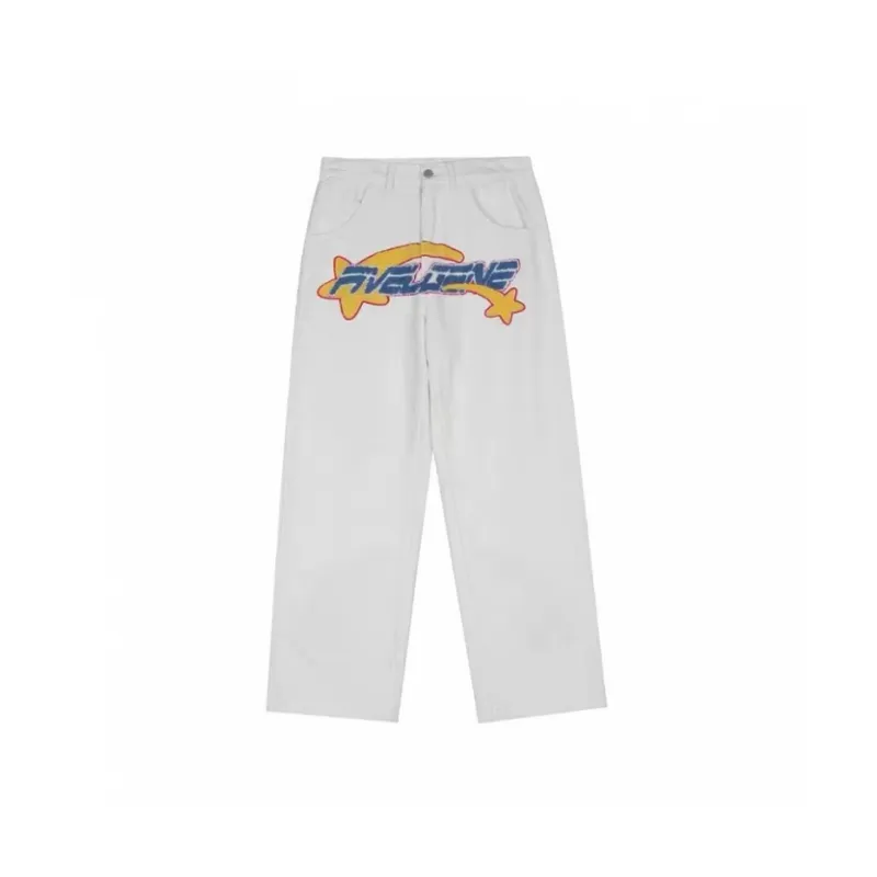 Casual Embroidered Jeans-3