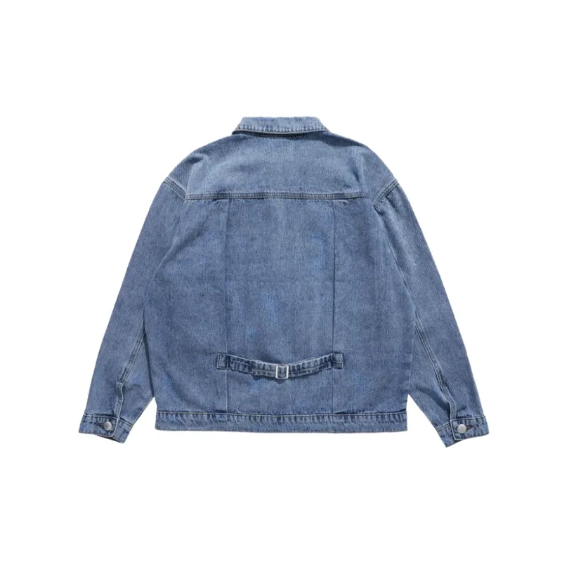 Nostalgic Retro Denim Jacket-1