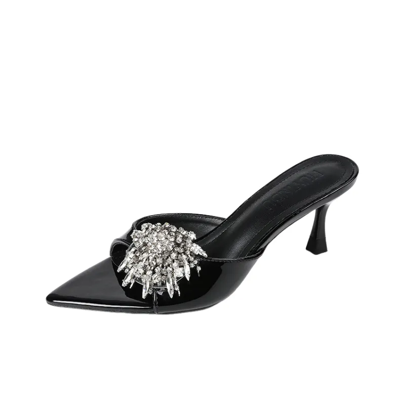 Fashionable Rhinestone High Heels-0