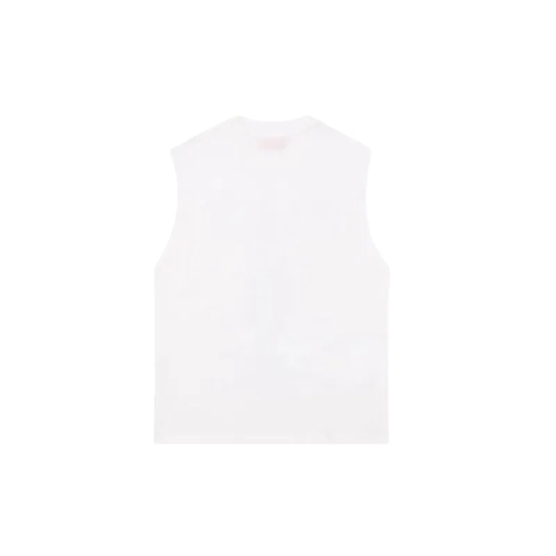 Retro Loose 100% Cotton Vest-1