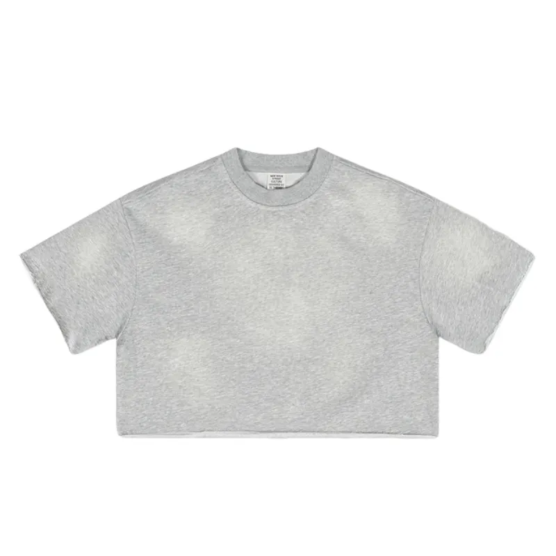 Fashionable Washed Cotton T Shirt-2
