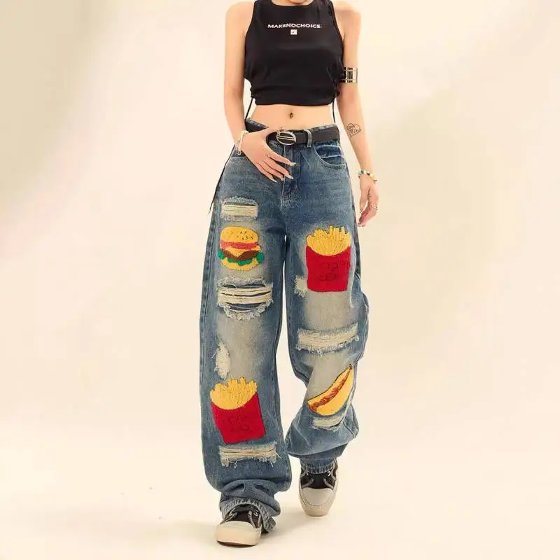 Retro Ripped Jeans-2