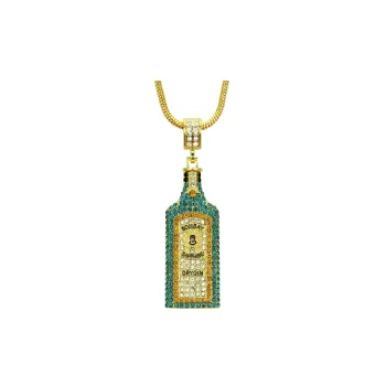 Three Dimensional Wine Bottle Pendant