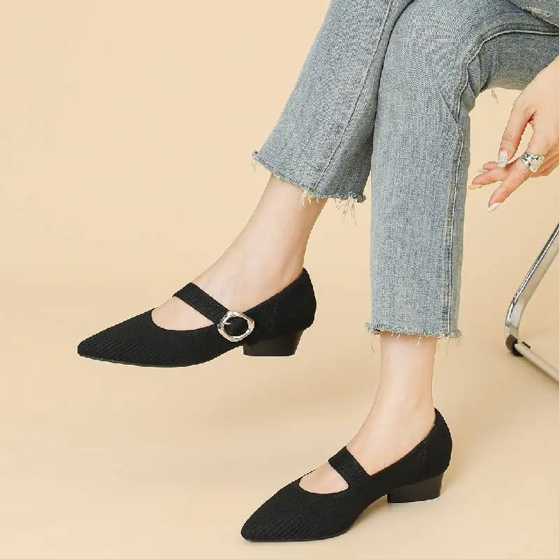 Casual Plain Mary Jane Shoes-7