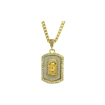 Diamond Portrait Pendant Necklace