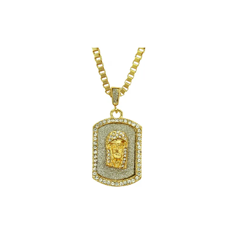 Diamond Portrait Pendant Necklace-0