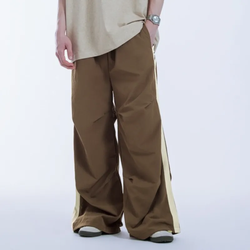 Casual Striped Blended Synthetic Fabrics Sports Pants-2