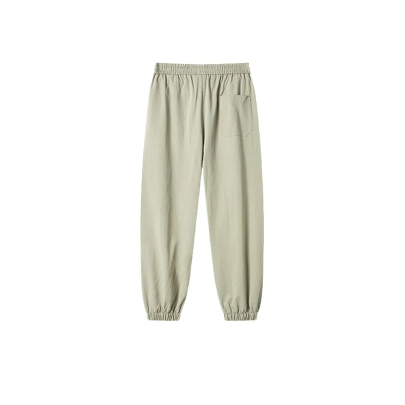 Thin Ice Silk Drawstring Ankle Pants-7