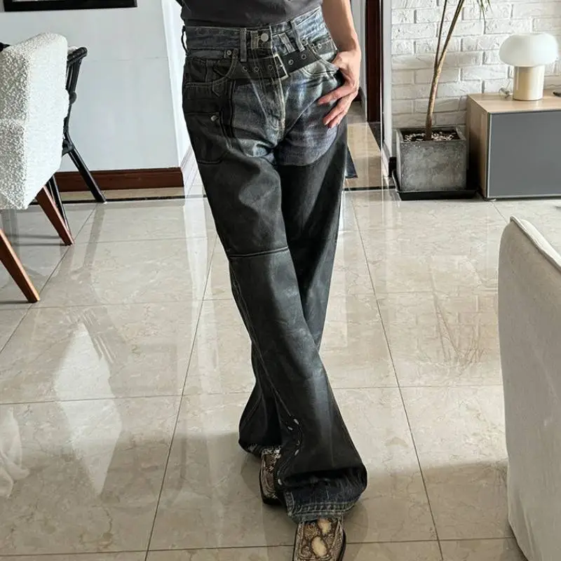Retro Simple Jeans-1