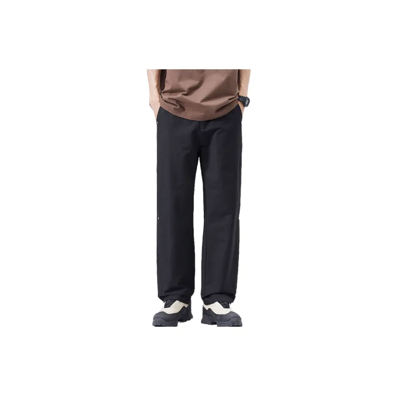 Straight Leg Casual Cotton Casual Pants-6