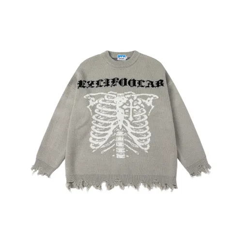 High Street Gothic Alphabet Printed Hip Hop Sweater