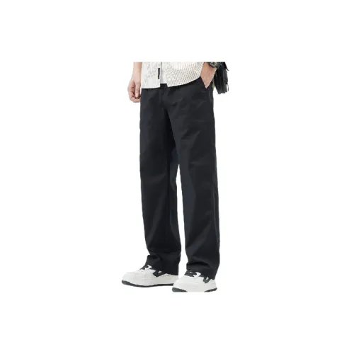 Loose Straight Leg Bamboo Fiber Casual Pants