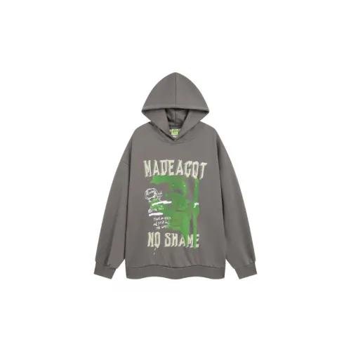 Vintage Printed Trendy Brand High Street Washed Old Loose Hooded Sweatshirt